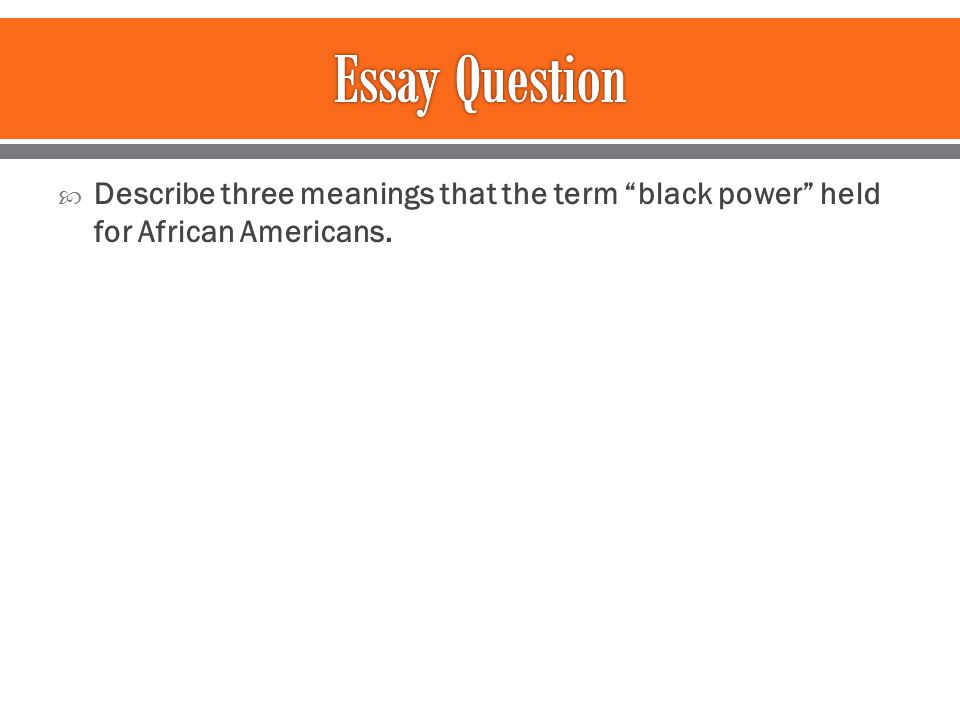 Black power ideologies an essay in african american political thought